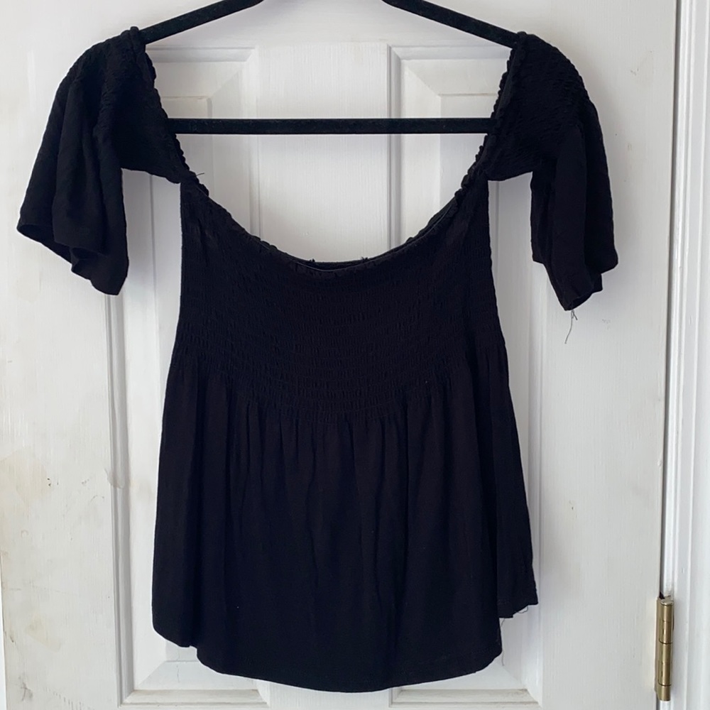 black off the shoulder top